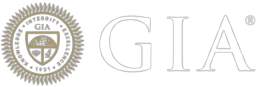 GIA logo white and gray